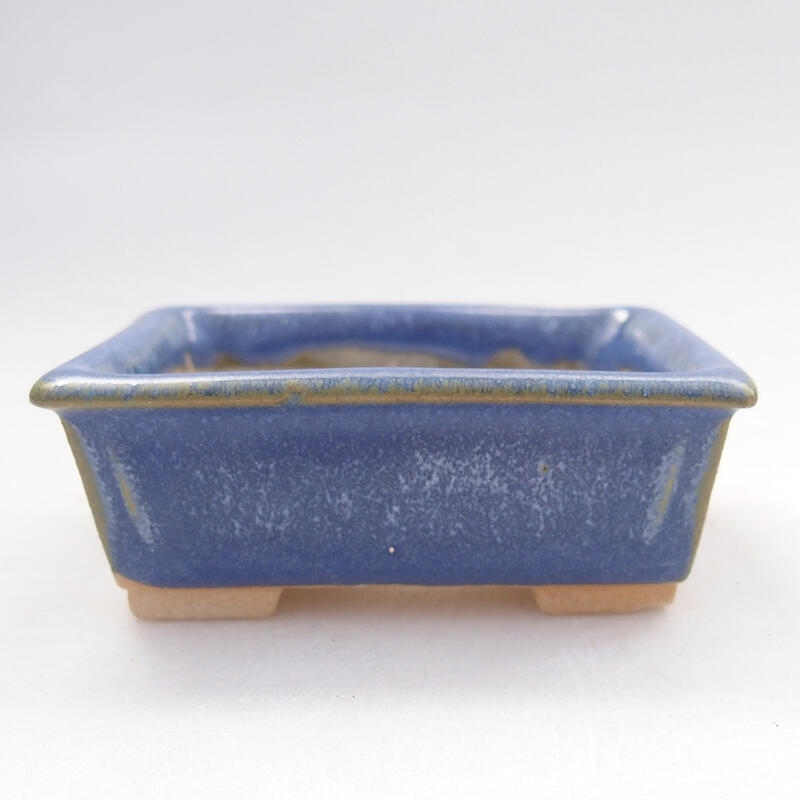 Mini bonsai bowl 6 x 5 x 2.5 cm, color blue