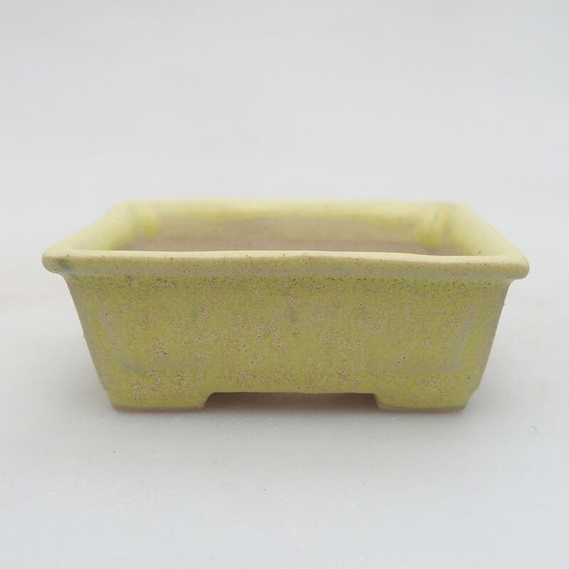 Mini bonsai bowl 6 x 5 x 2.5 cm, color green