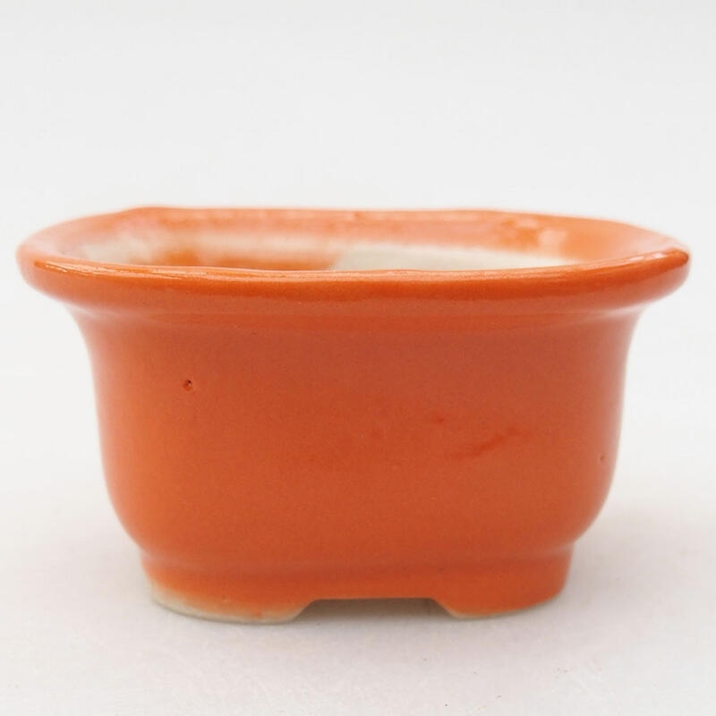 Mini bonsai bowl 6 x 5 x 3 cm, color orange