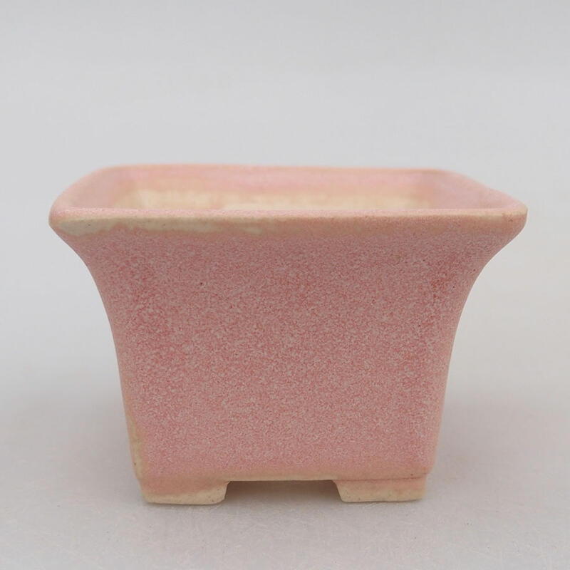 Mini bonsai bowl 6 x 6 x 4 cm, color pink