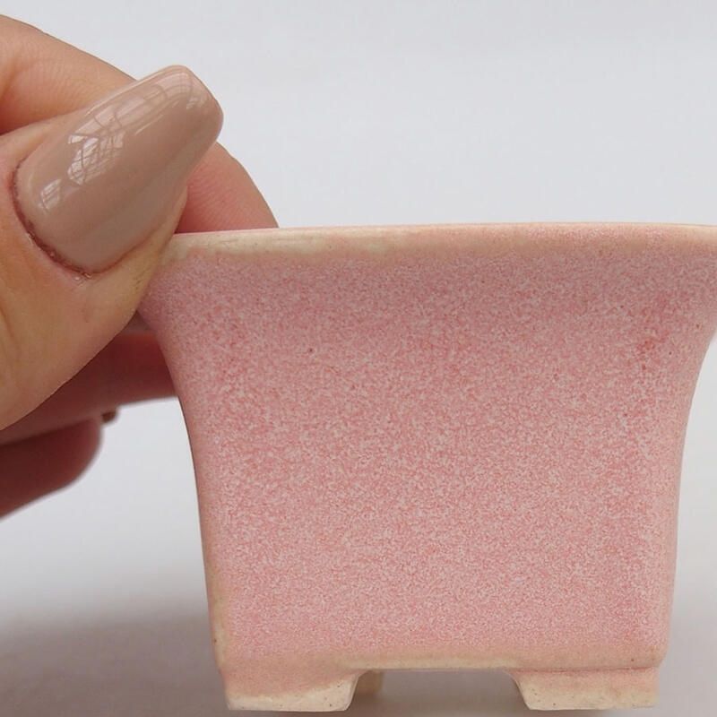 Mini bonsai bowl 6 x 6 x 4 cm, color pink