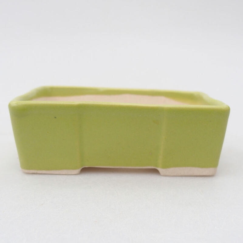 Mini bonsai bowl 7.5 x 4.5 x 2.5 cm, color green