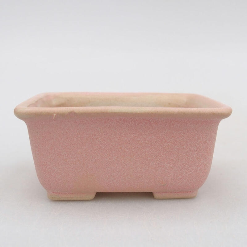 Mini bonsai bowl 7.5 x 5.5 x 3.5 cm, color pink