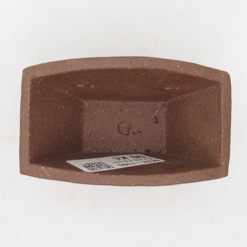 Mini bonsai bowl 7.5 x 5 x 3 cm, color brown