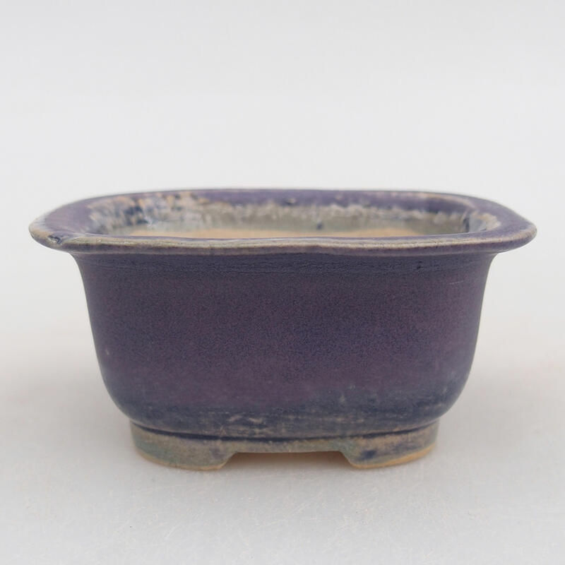 Mini bonsai bowl 7.5 x 6.5 x 3.5 cm, color purple