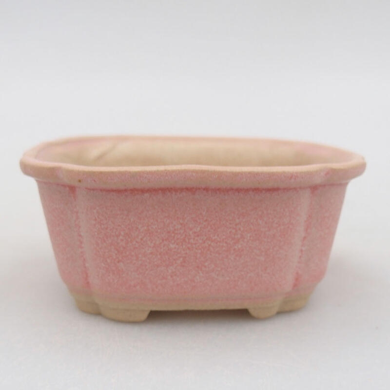 Mini bonsai bowl 7.5 x 7 x 3.5 cm, color pink