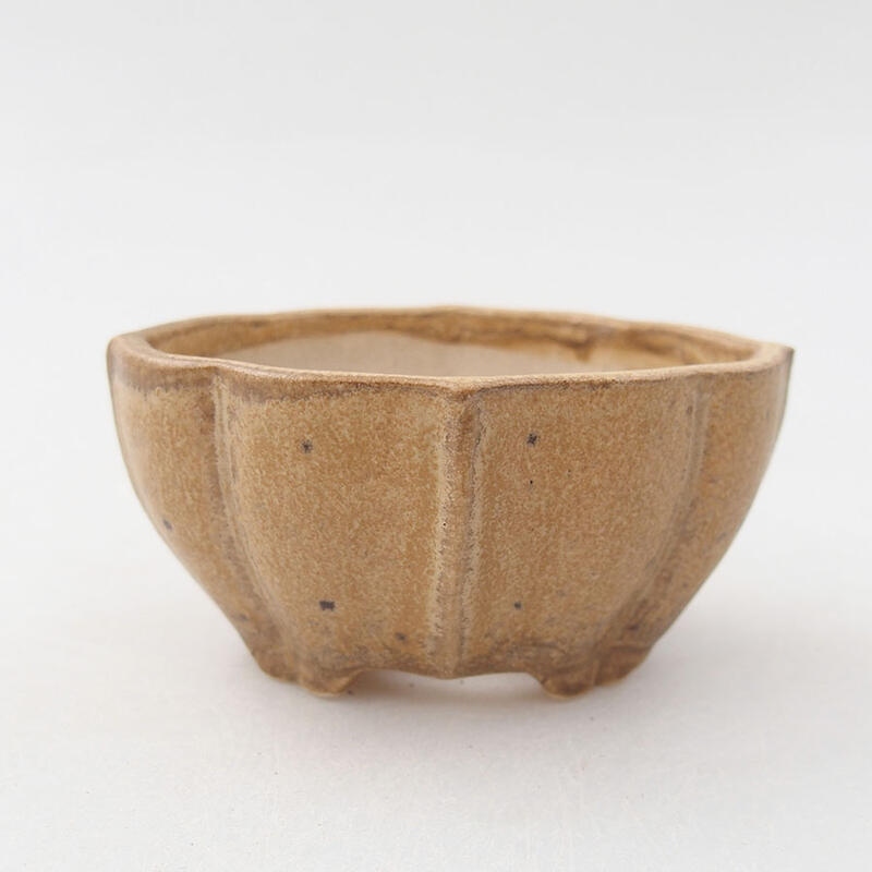 Mini bonsai bowl 7 x 5.5 x 3.5 cm, color brown