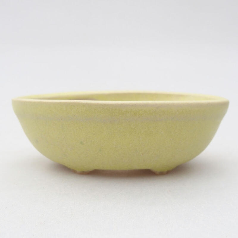 Mini bonsai bowl 7 x 5 x 2 cm, color yellow