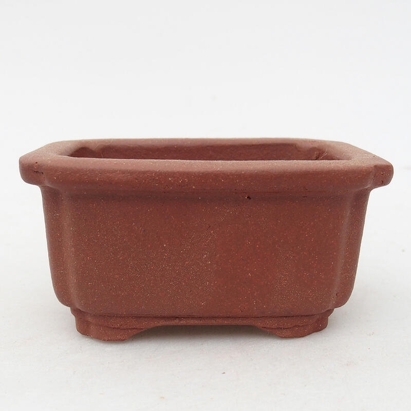 Mini bonsai bowl 8 x 5.5 x 4 cm, brick color