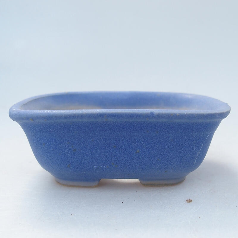 Mini bonsai bowl 8 x 6 x 3 cm, color blue